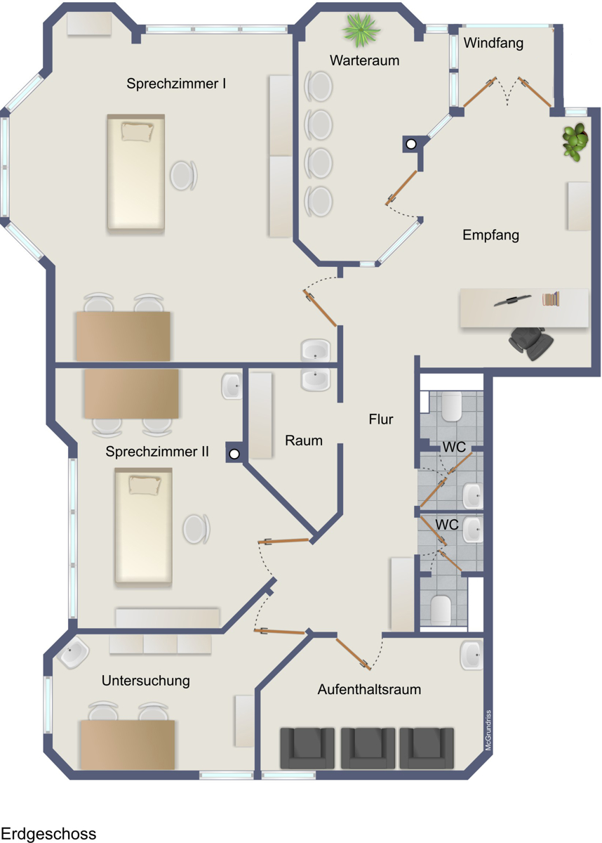 Grundriss B�rofl�che Kaufbeuren