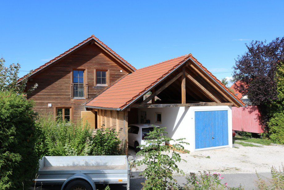 Carport und Garage Einfamilienhaus Irsee