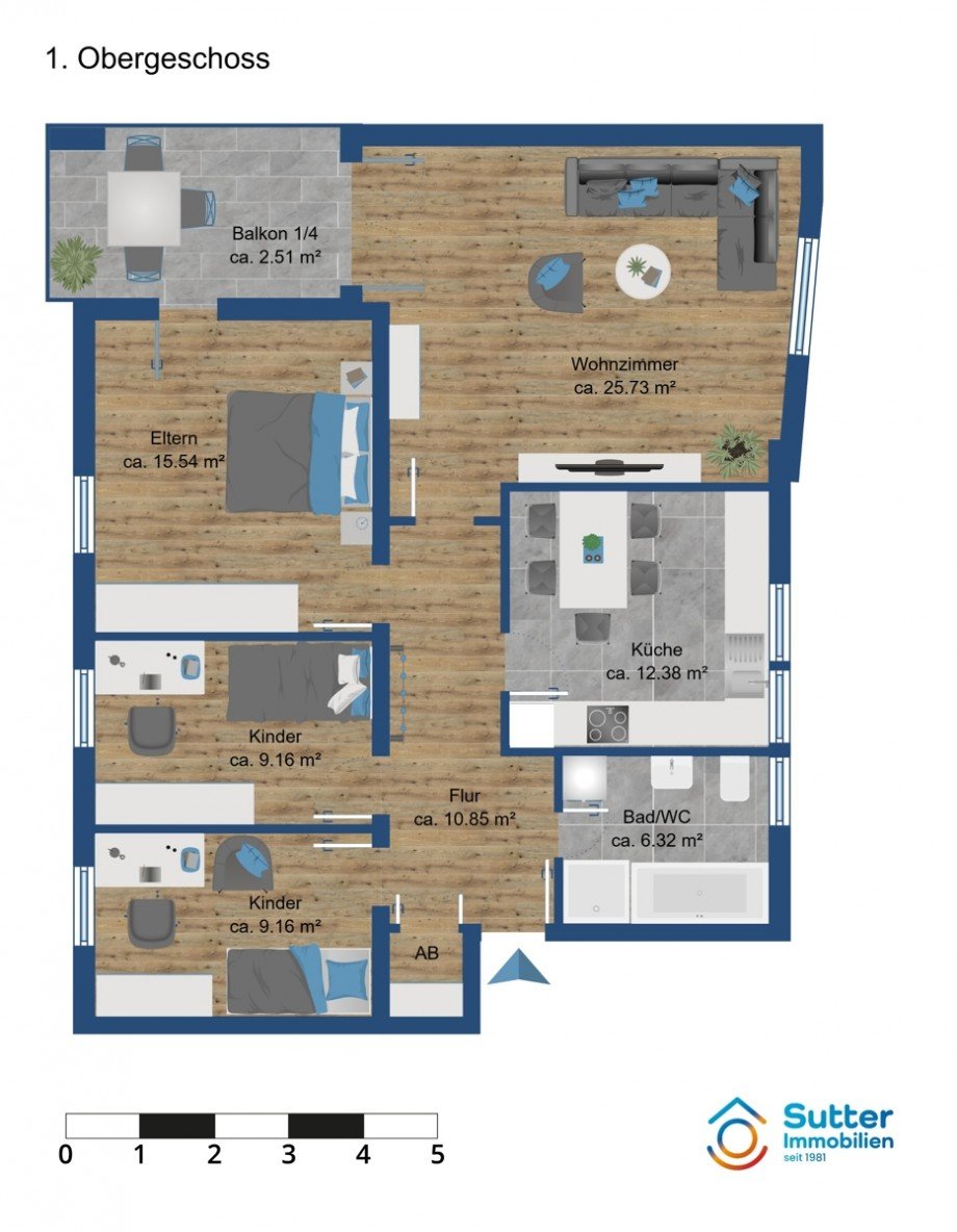 Grundriss Etagenwohnung Irsee