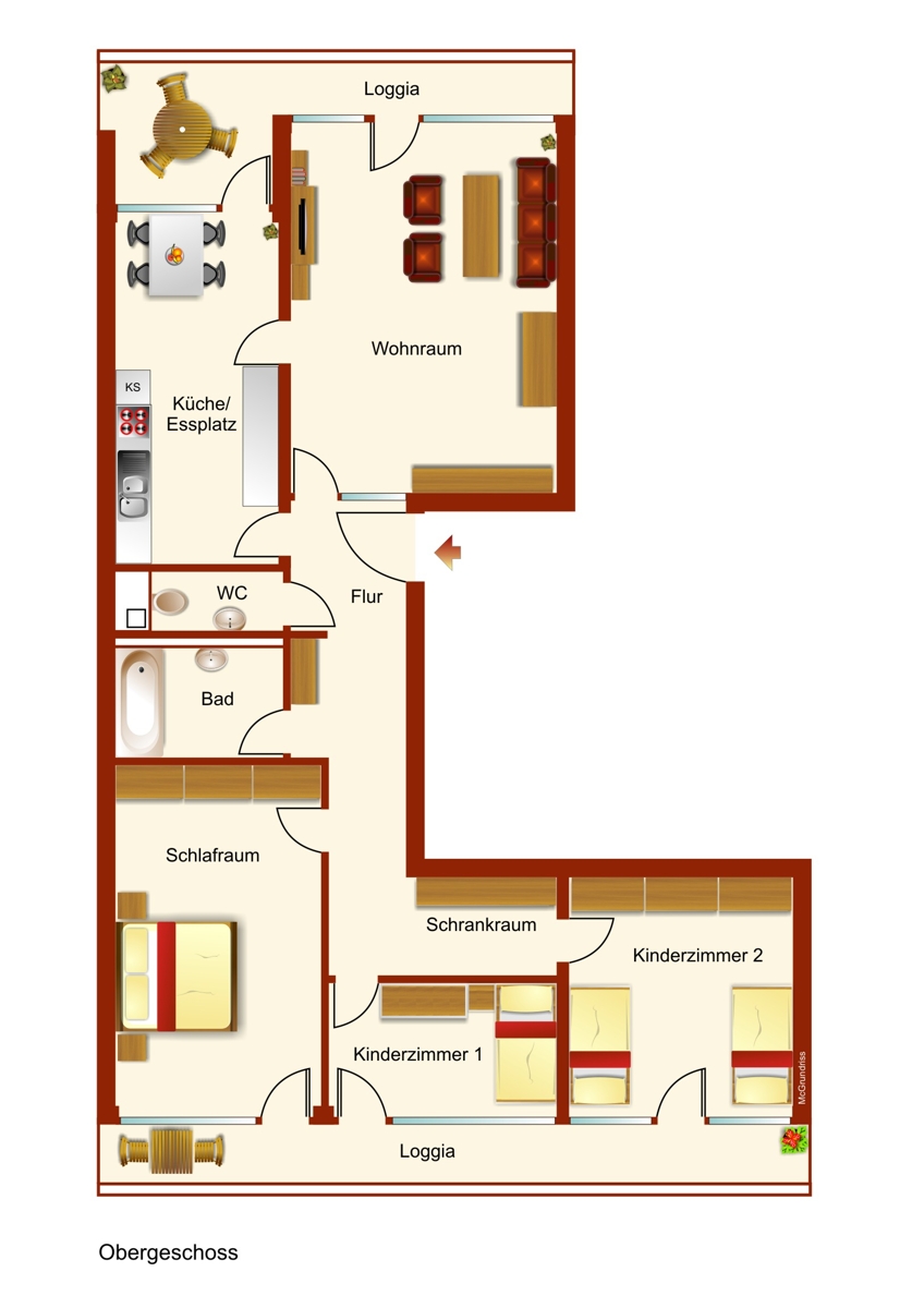 Grundriss Etagenwohnung Kaufbeuren