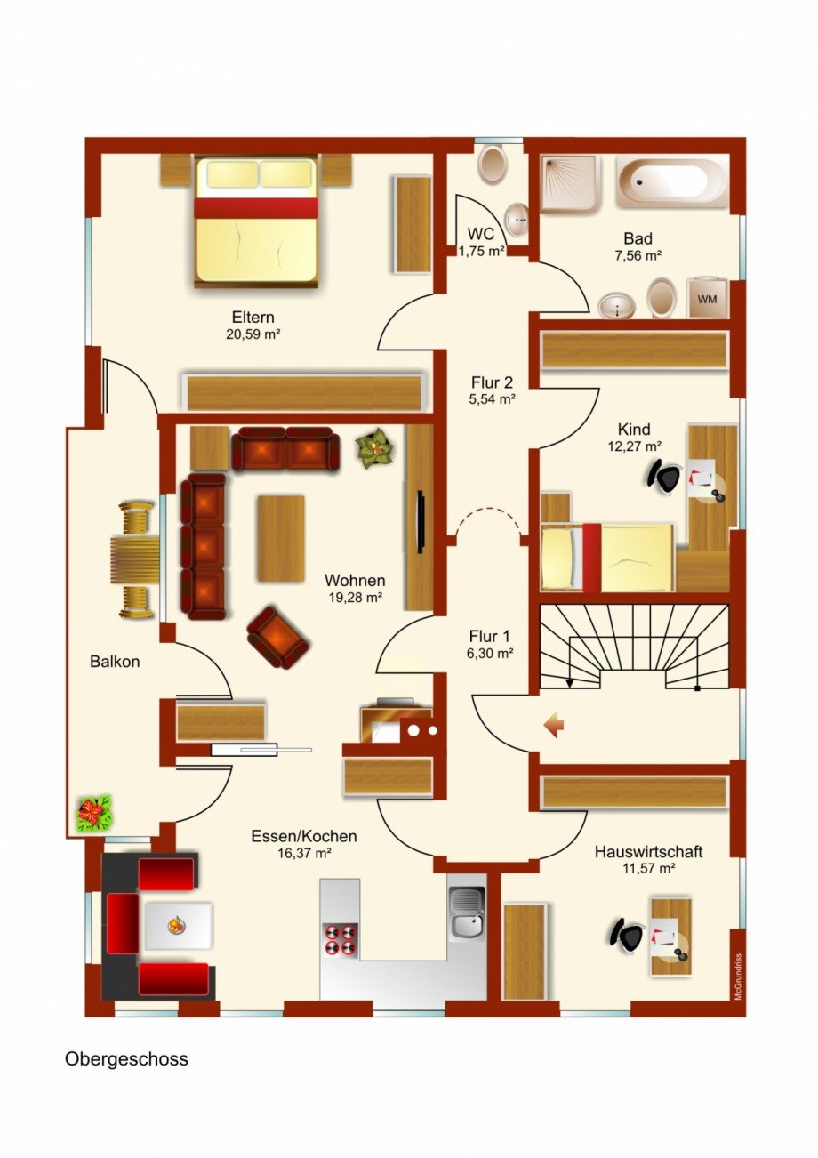 Grundriss Etagenwohnung Buchloe