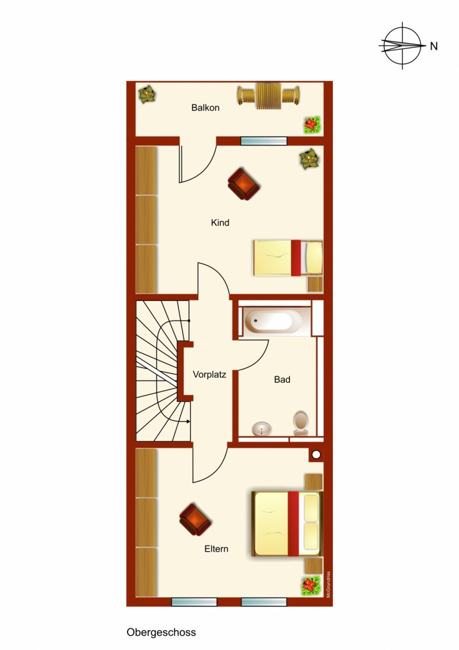 Obergeschoss Doppelhaush�lfte Buchloe
