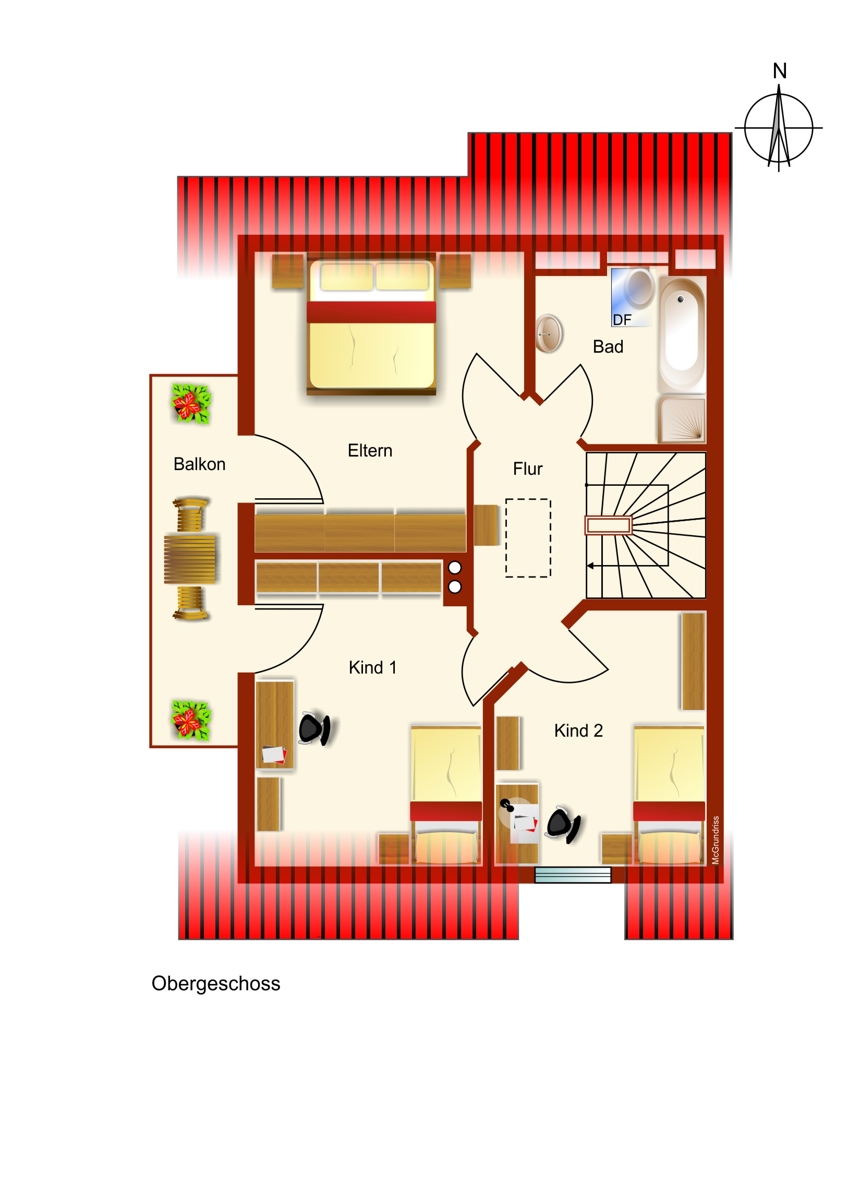 1. Obergeschoss Doppelhaush�lfte Kaufbeuren