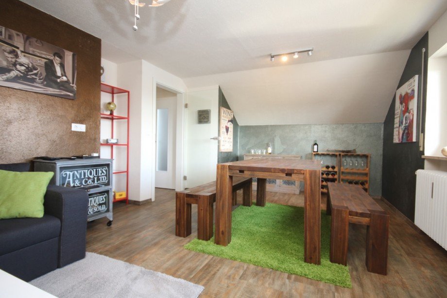 Wohnzimmer Dachgeschosswohnung Kraftisried