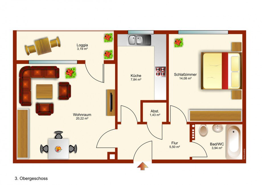 Grundriss Etagenwohnung Kaufbeuren