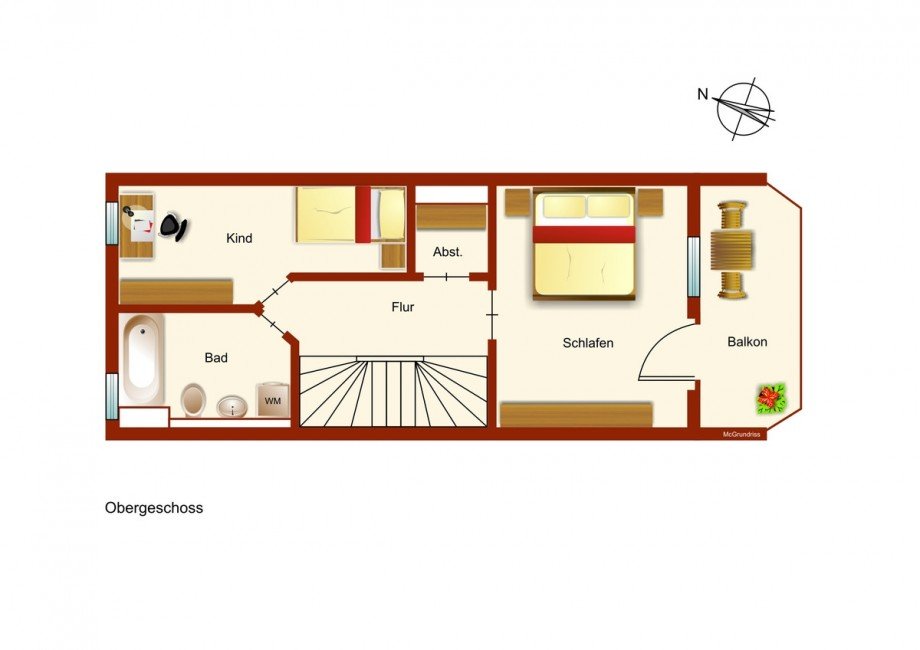 Obergeschoss Reihenmittelhaus Landsberg