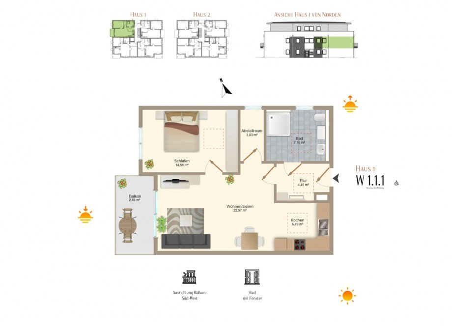 Grundriss Etagenwohnung Zellerberg
