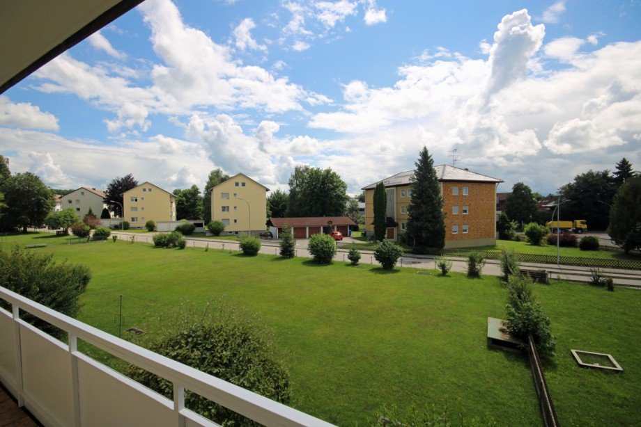 Ausblick vom Balkon Etagenwohnung Marktoberdorf