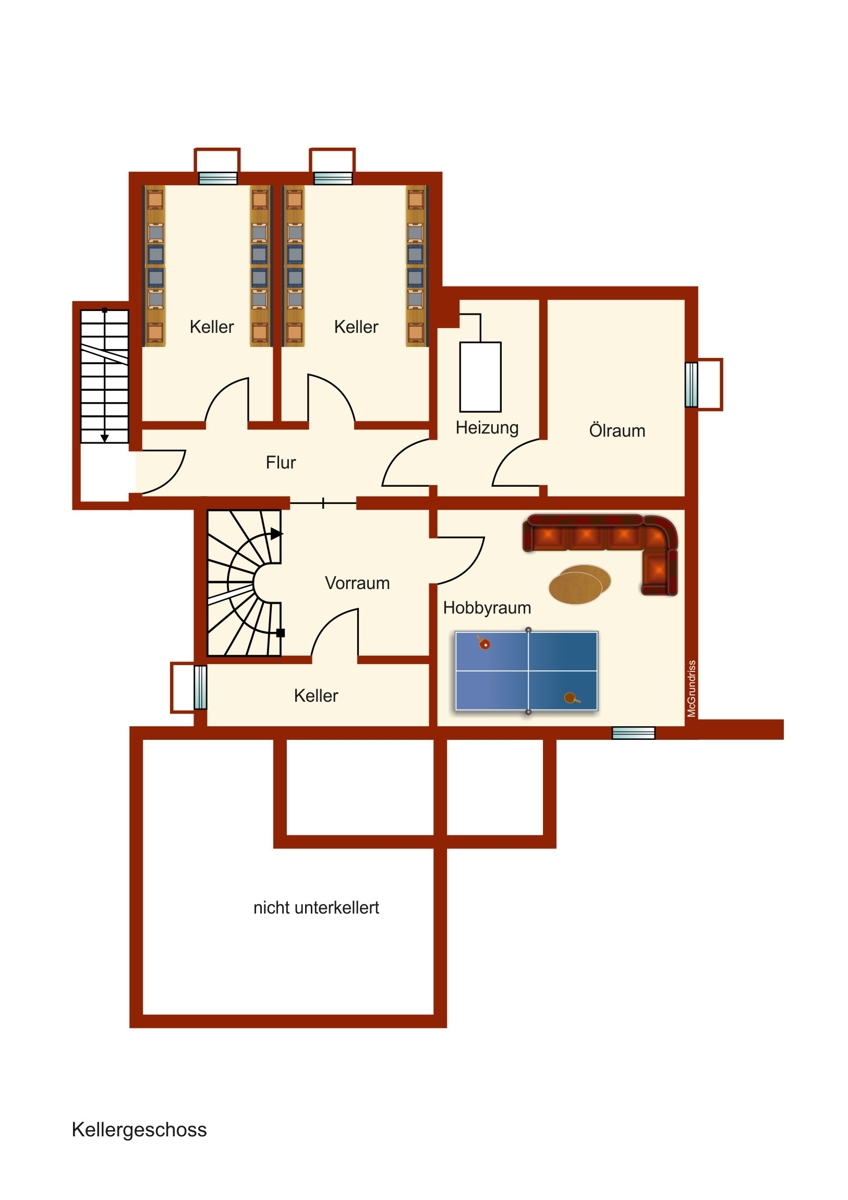 Kellergeschoss Einfamilienhaus Mauerstetten