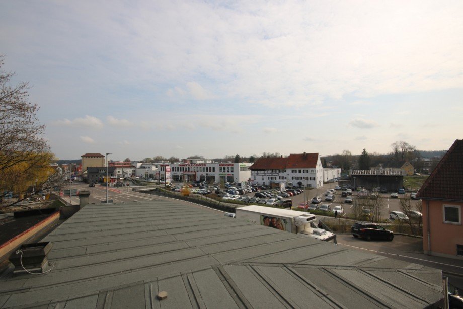 Blick vom Balkon B�rofl�che Kaufbeuren
