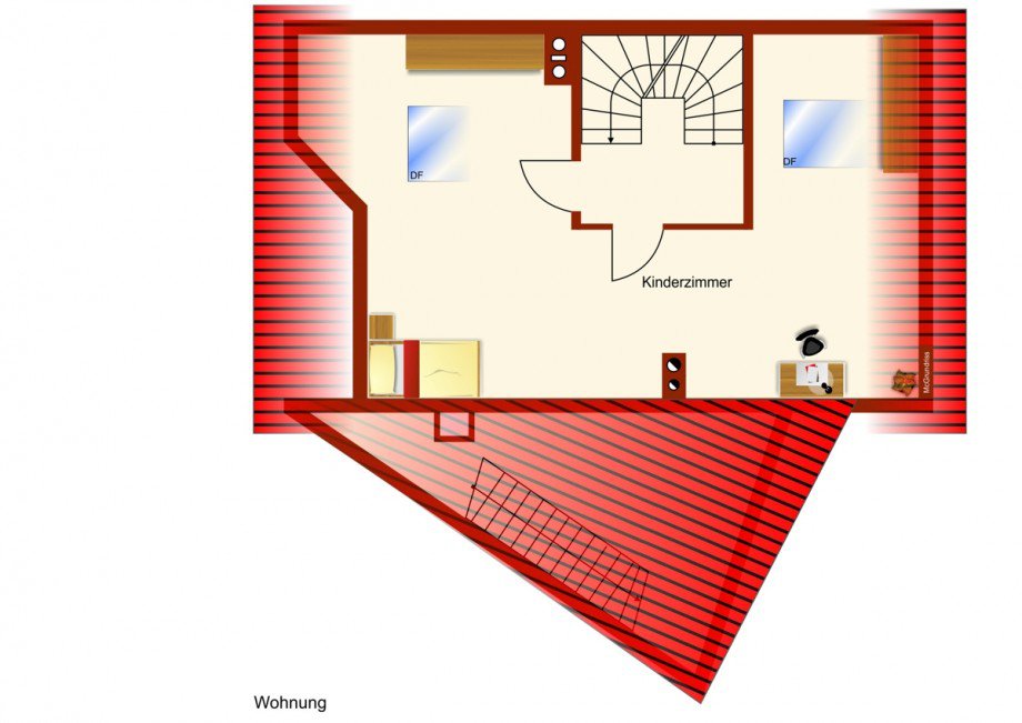 Dachgeschoss Reiheneckhaus Kaufbeuren