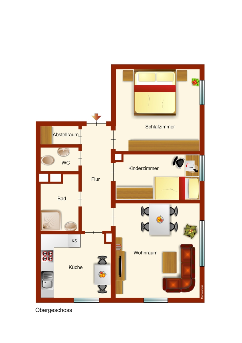 Grundriss Etagenwohnung Marktoberdorf