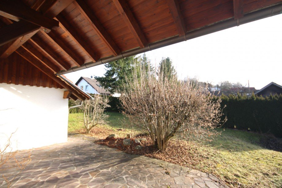 �berdachte Terrasse Doppelhaush�lfte Kaltental