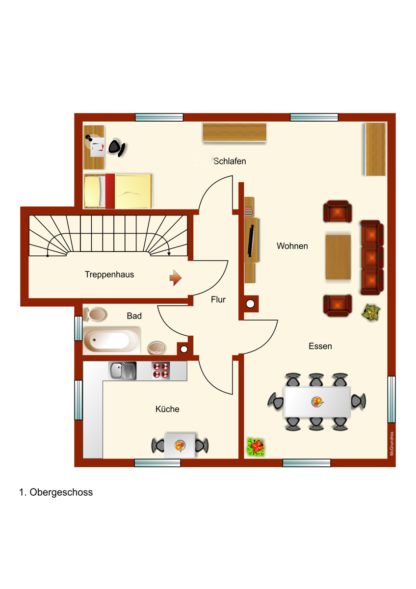 1. Obergeschoss Einfamilienhaus Kaufbeuren