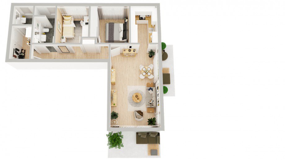 Grundriss Erdgeschosswohnung Aitrang