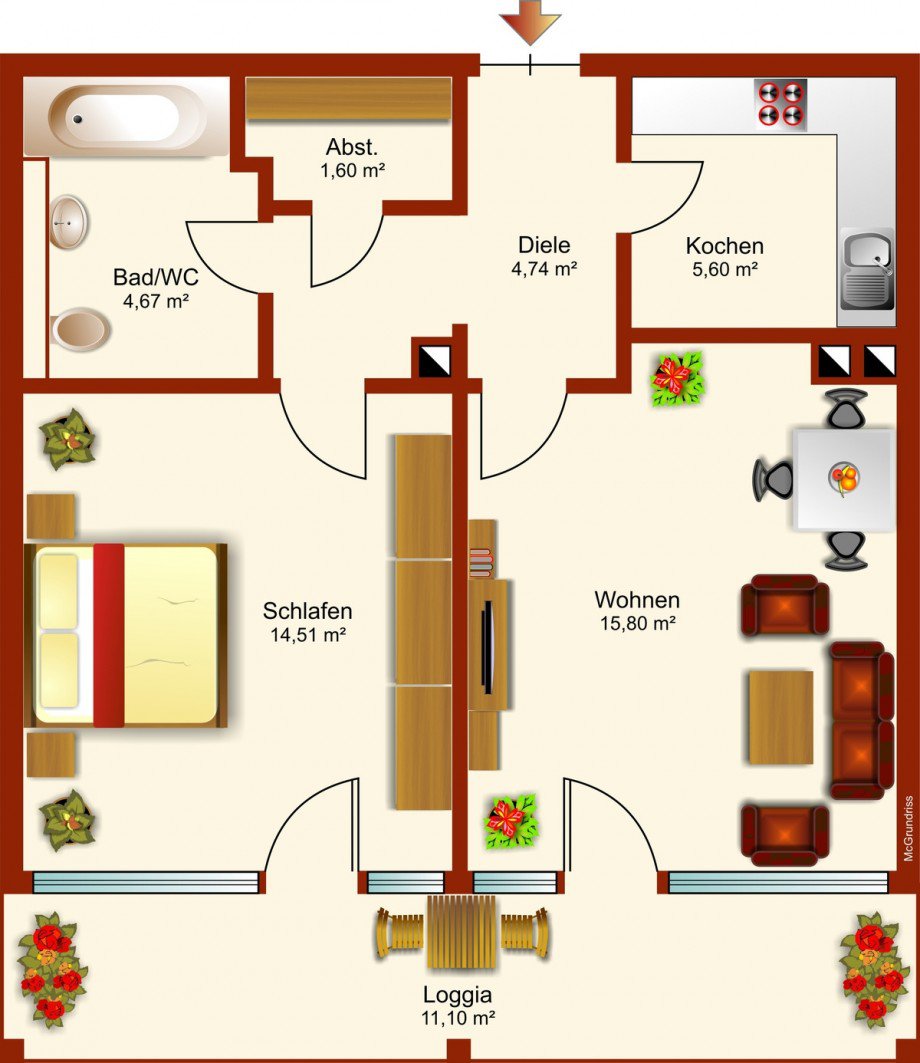 Grundriss Etagenwohnung Kaufbeuren