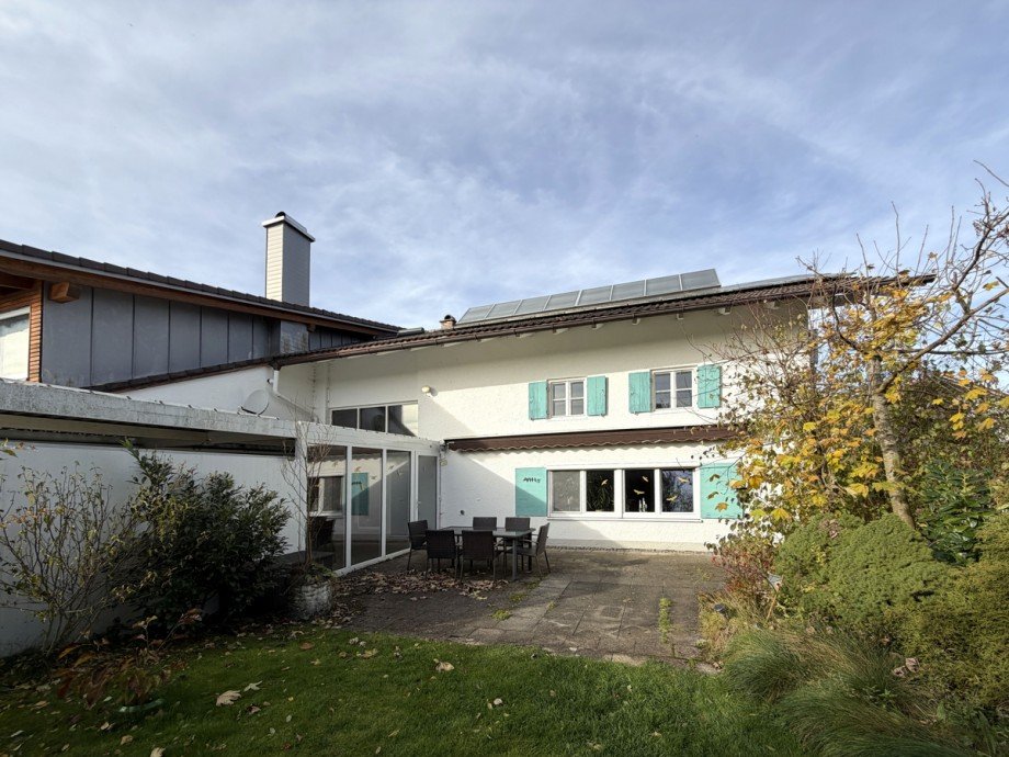 Freisitz Terrasse Doppelhaush�lfte Osterzell