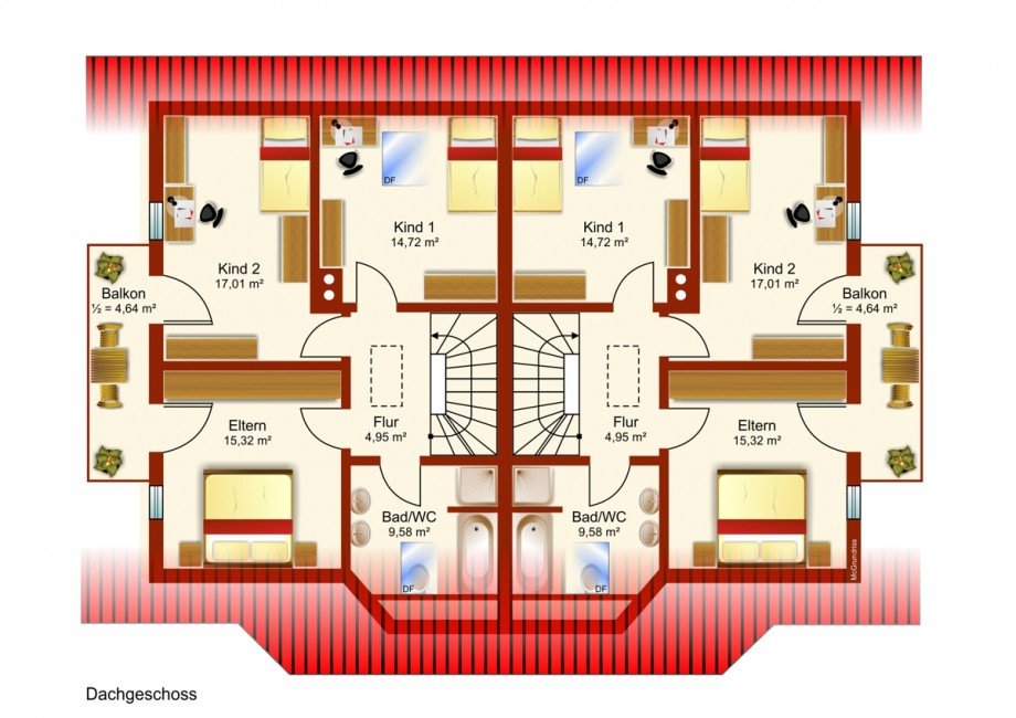 OG - linke Seite Doppelhaush�lfte Kaufbeuren