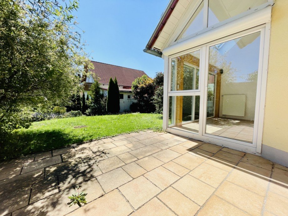 Terrasse Doppelhaush�lfte Kaufbeuren
