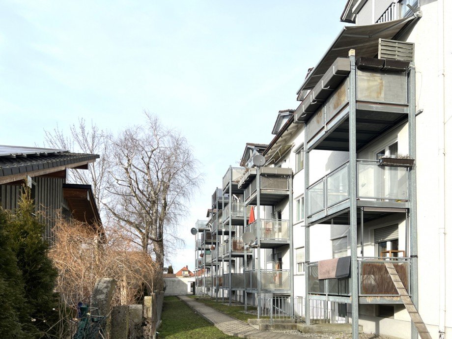 Westansicht Etagenwohnung Buchloe