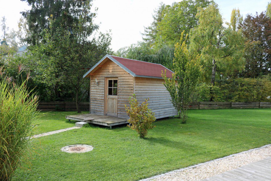 Sauna im Garten Einfamilienhaus Buchloe