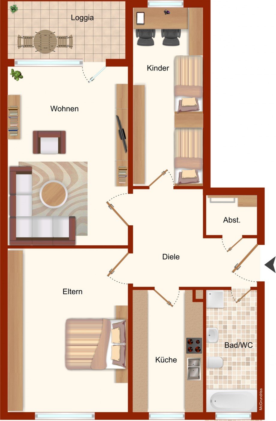 Grundriss Etagenwohnung Kaufbeuren