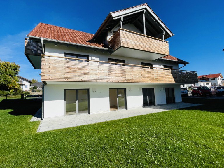 Ansicht S�d Aitrang - Aitrang Erdgeschosswohnung Neubau 3-Zimmerwohnung mit Gartenanteil in Aitrang