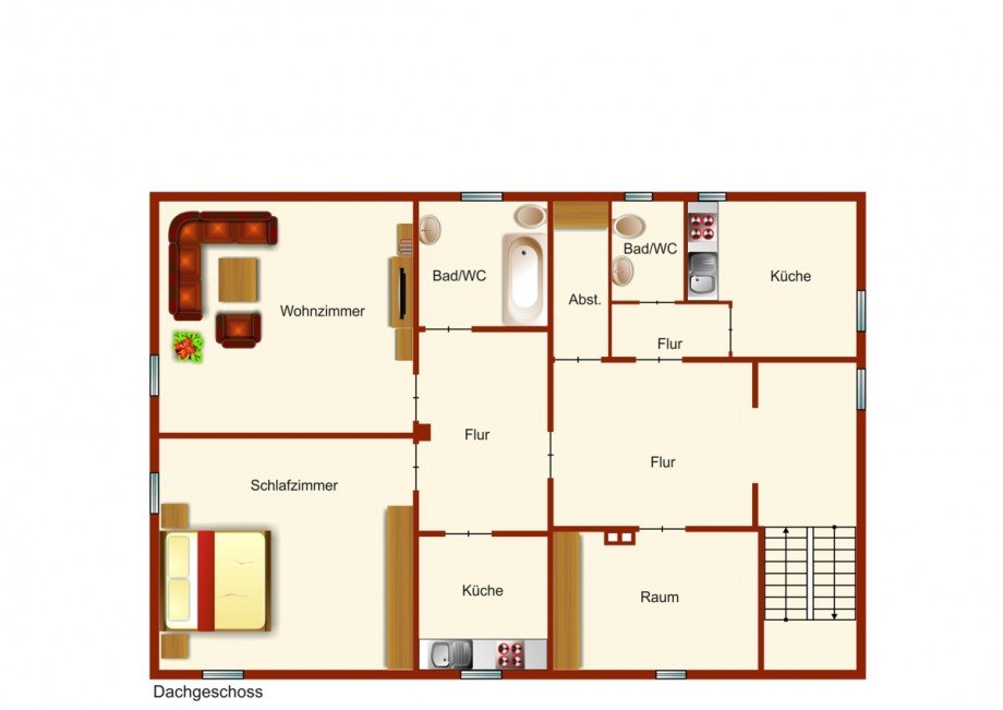 Dachgeschoss Mehrfamilienhaus Kaufbeuren