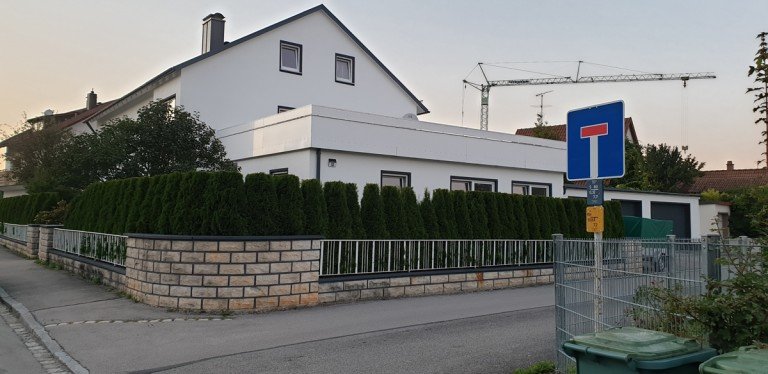Au�enansicht Kaufbeuren - Neugablonz Mehrfamilienhaus Mehrfamilienhaus (4 Wohnungen) mit Gewerbeteil in Kaufbeuren-Neugablonz
