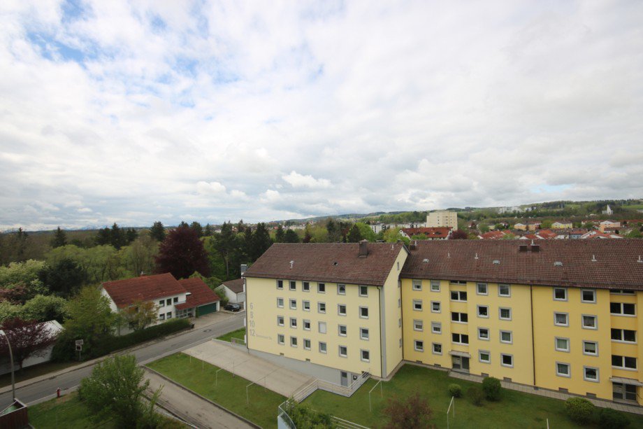 Blick vom Balkon Etagenwohnung Kaufbeuren