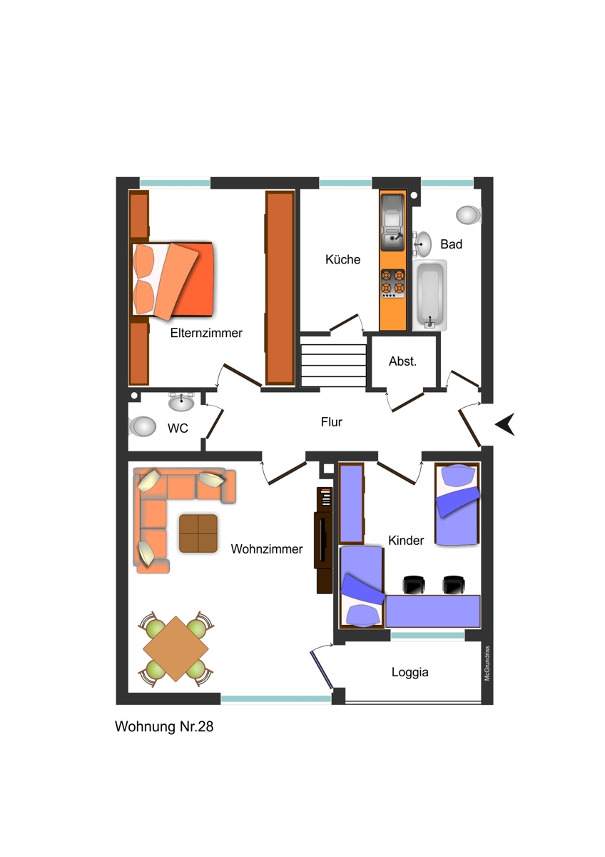Grundriss Etagenwohnung Kaufbeuren