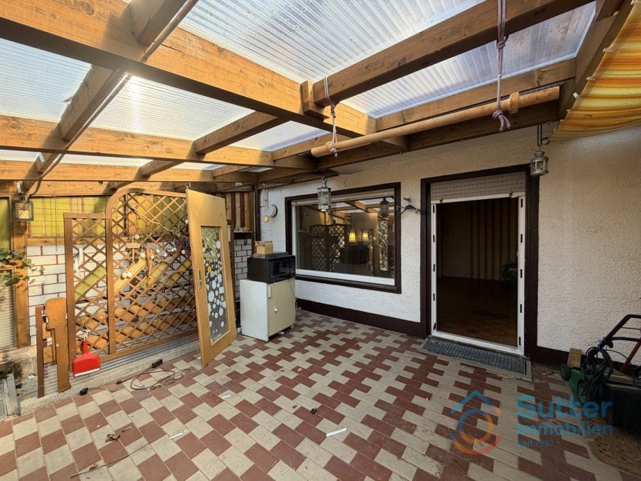 �berdachte Terrasse Reihenmittelhaus Kaufbeuren