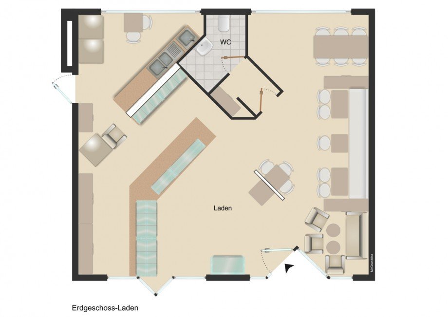 Grundriss Ladenlokal Kaufbeuren