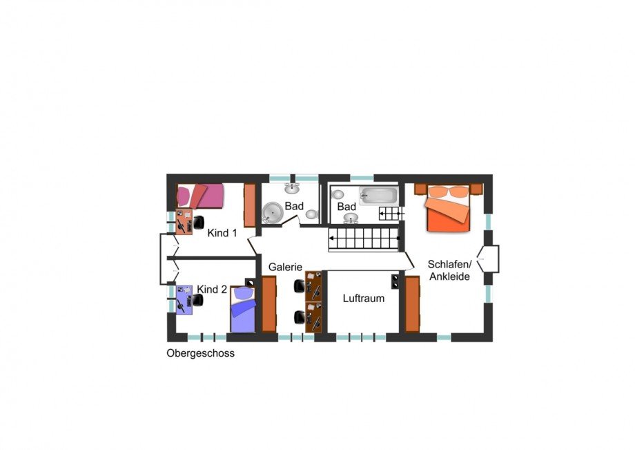 Dachgeschoss Einfamilienhaus Frankenried