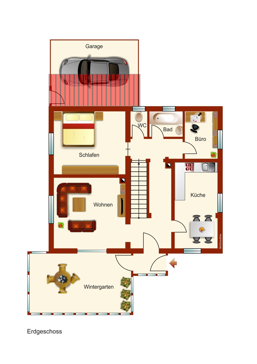 Erdgeschoss Einfamilienhaus Ebersbach