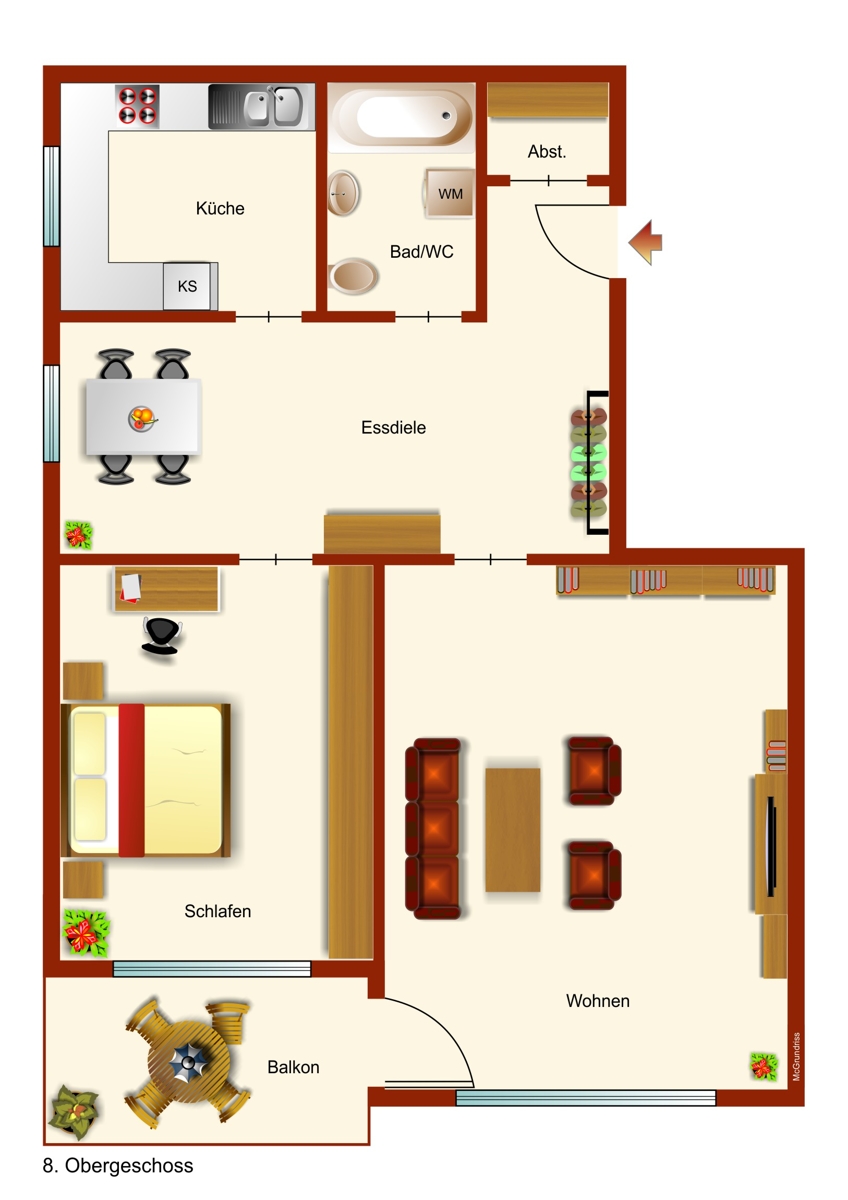Grundriss Etagenwohnung Kaufbeuren