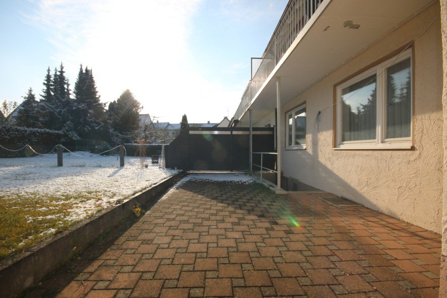 Terrasse Doppelhaush�lfte Kaufbeuren