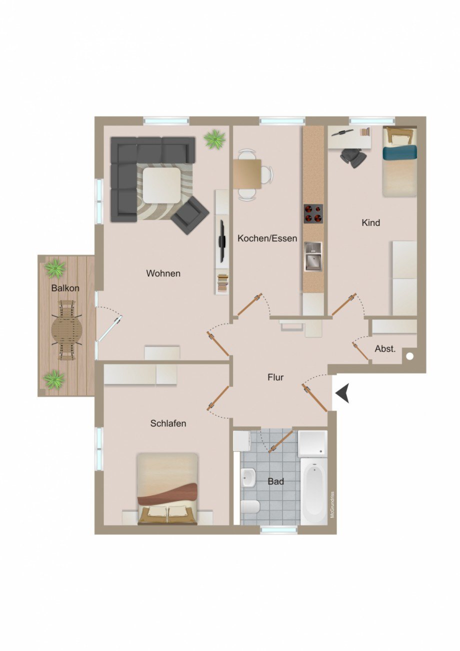 Grundriss Etagenwohnung Kaufbeuren