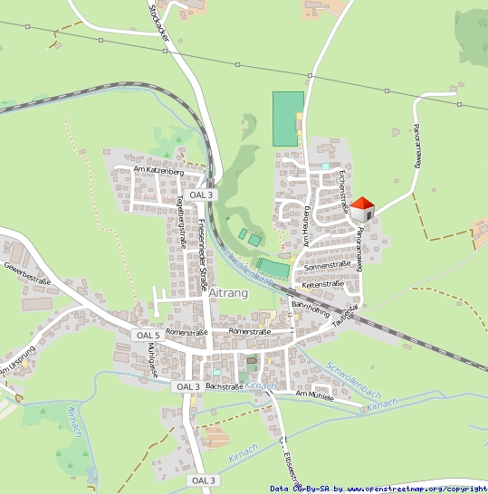Lageplan Dachgeschosswohnung Aitrang