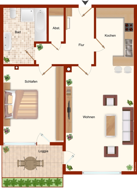 Grundriss Etagenwohnung Kaufbeuren