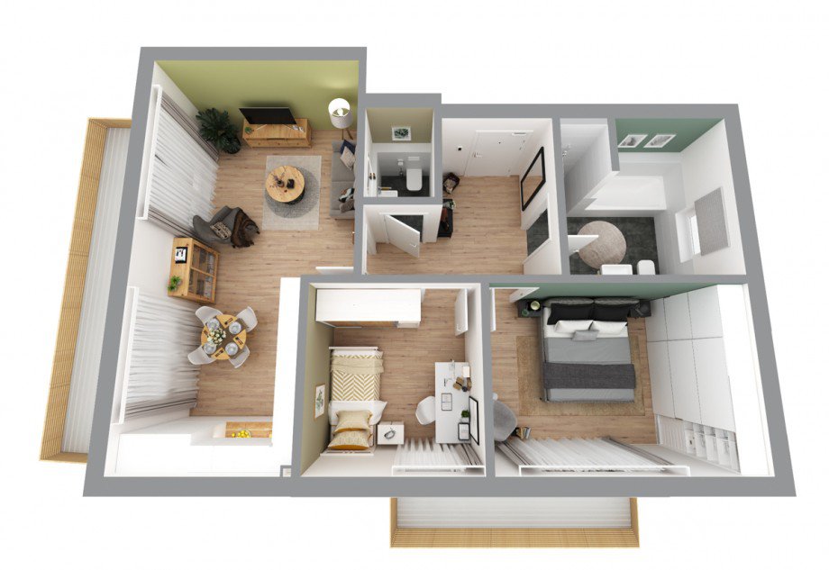 Grundriss Etagenwohnung Aitrang