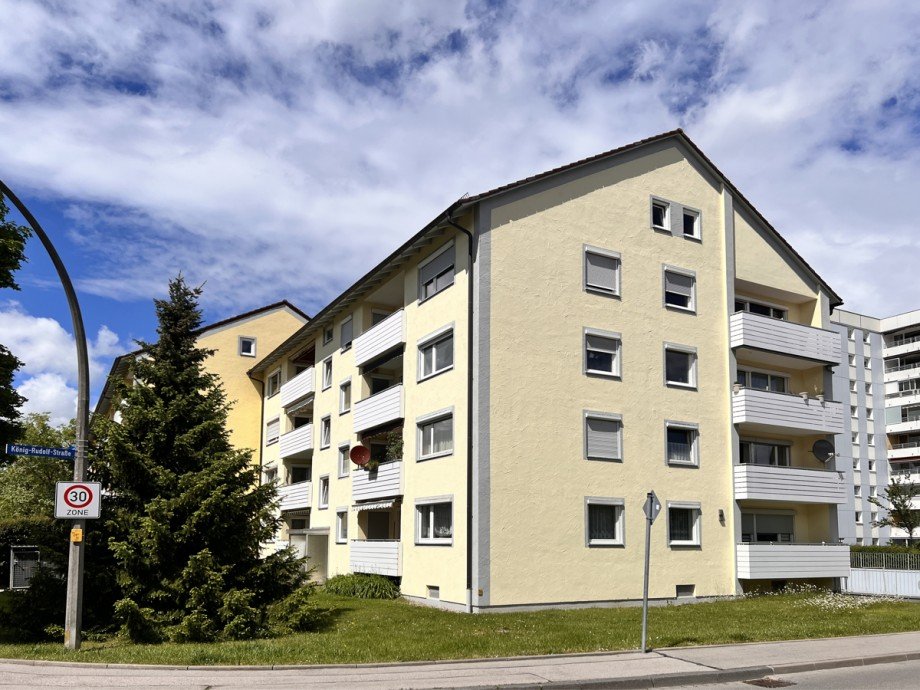 S�dwestansicht Etagenwohnung Kaufbeuren