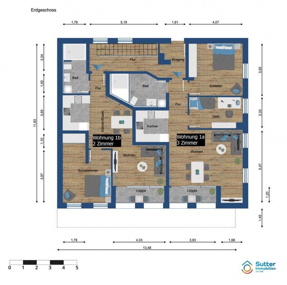 Wohnung 1a Etagenwohnung Kaufbeuren
