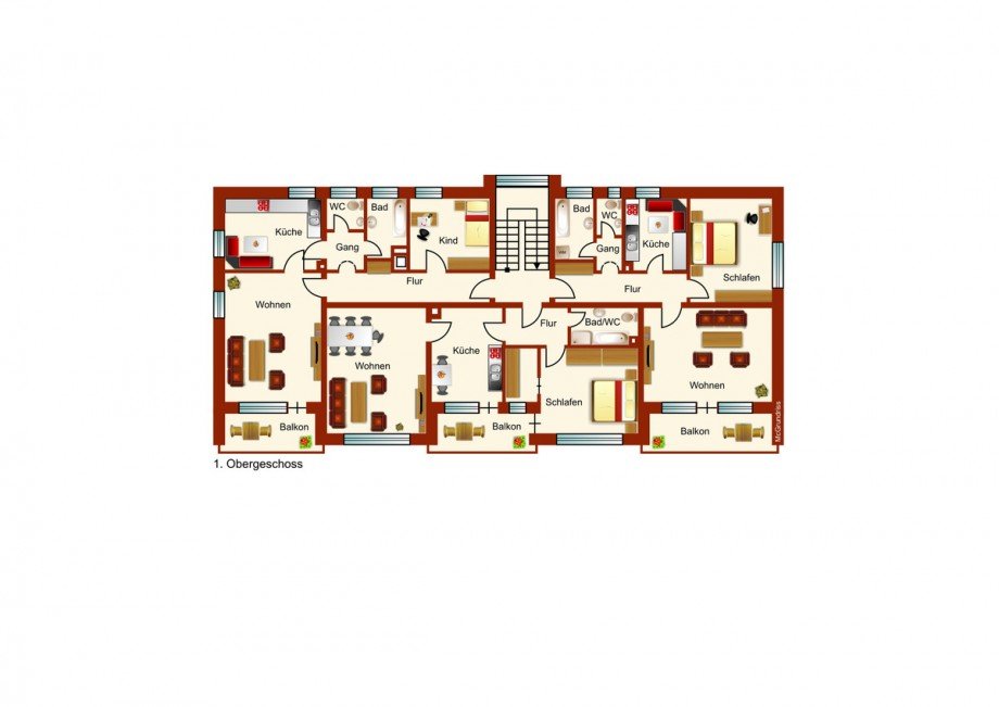 1. Obergeschoss Mehrfamilienhaus Marktoberdorf