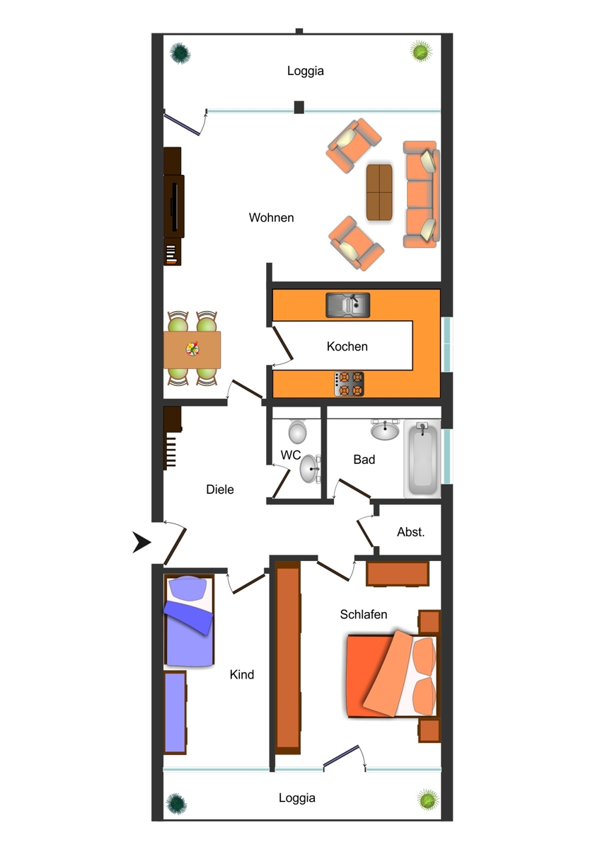 Grundriss Etagenwohnung Kaufbeuren