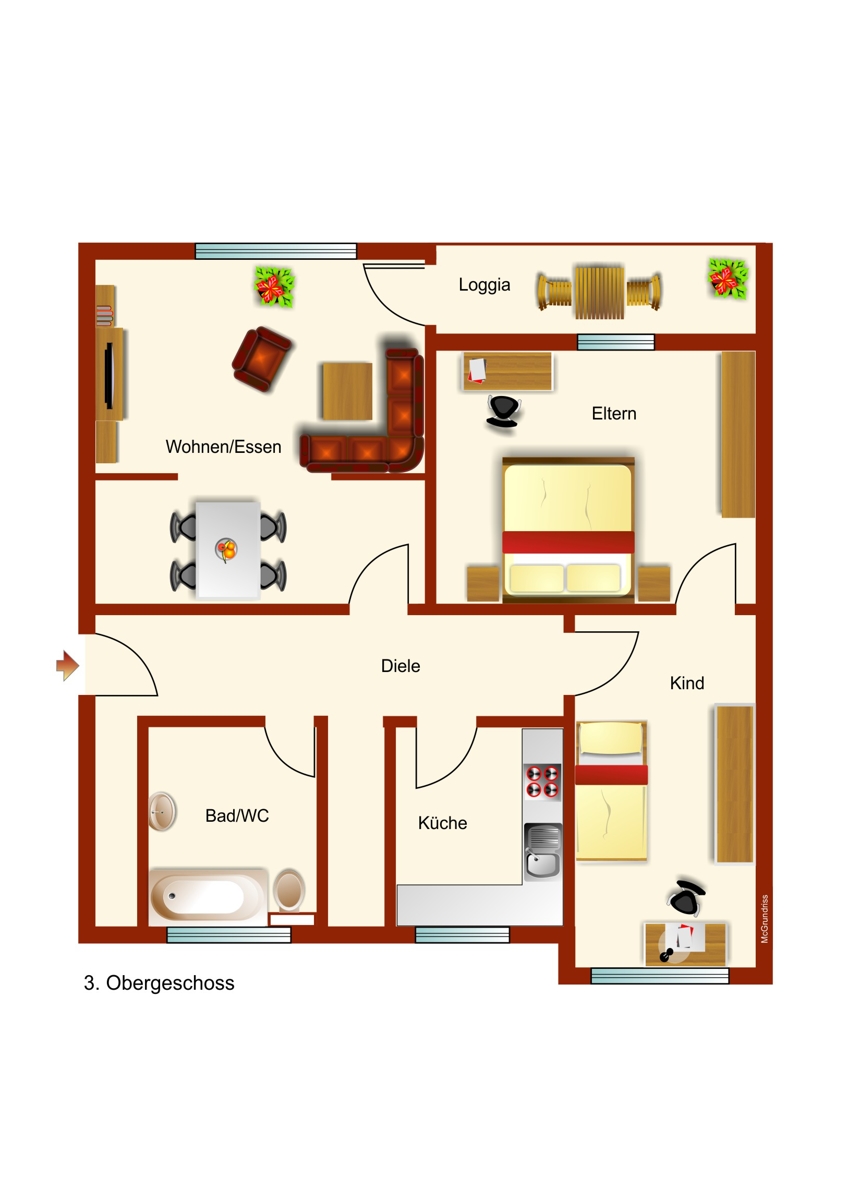 Grundriss Etagenwohnung Kaufbeuren