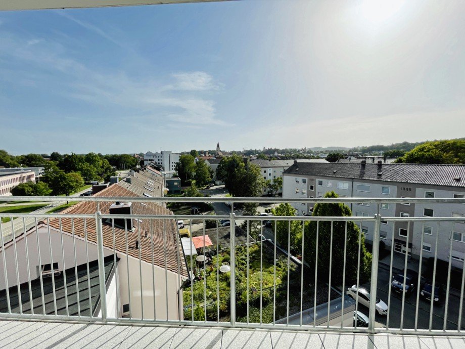 Blick vom Balkon Haus Kaufbeuren