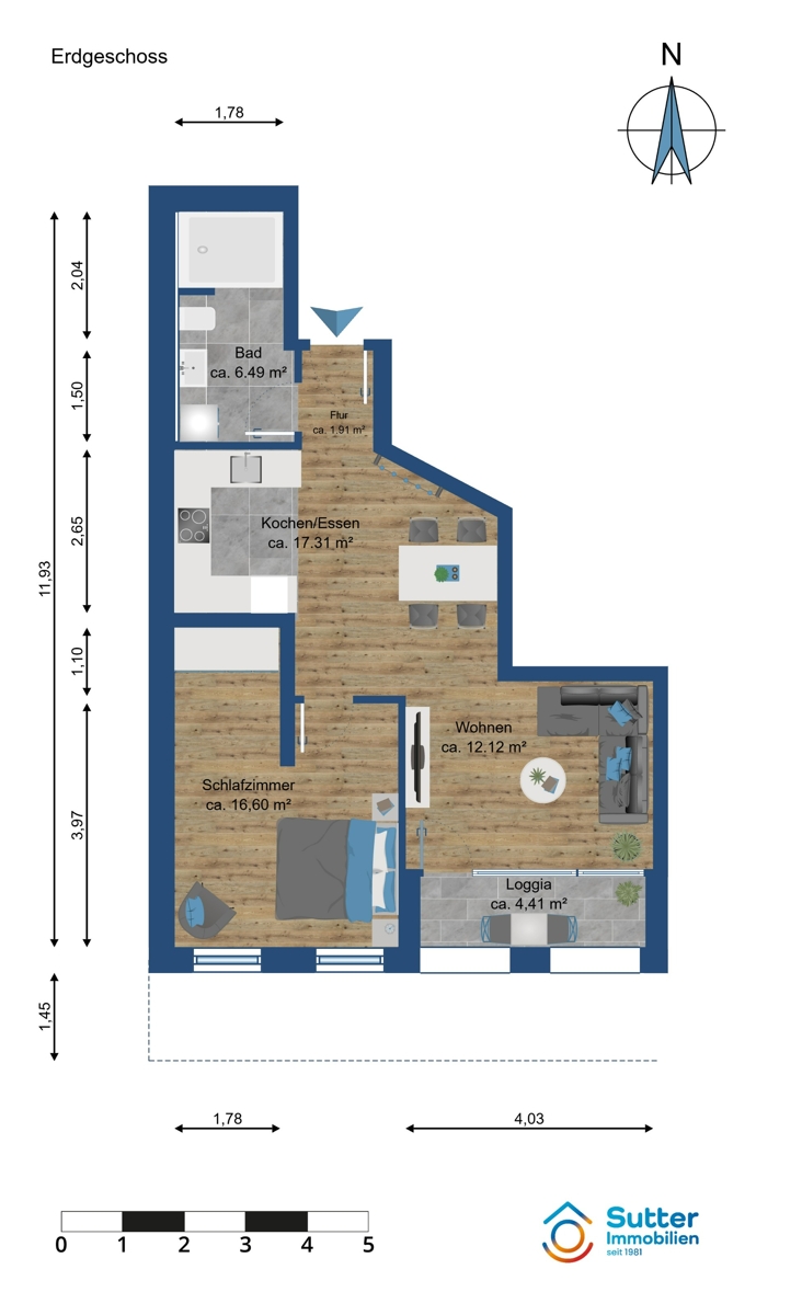 Grundriss Etagenwohnung Kaufbeuren
