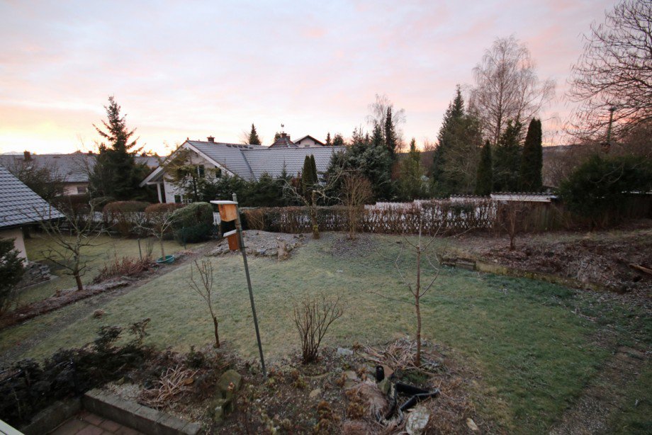 Blick in den Garten Einfamilienhaus Kaufbeuren