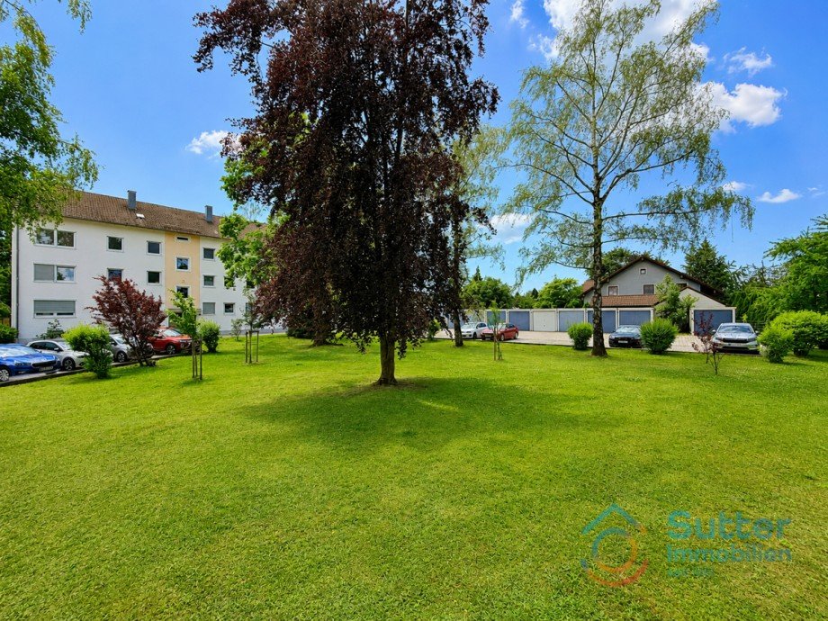 Blick ins Gr�ne Etagenwohnung Kaufbeuren
